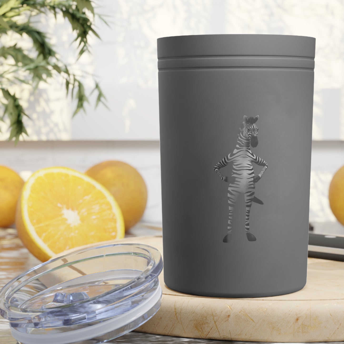 Vacuum Insulated Tumbler, 11oz - Zebra Pose