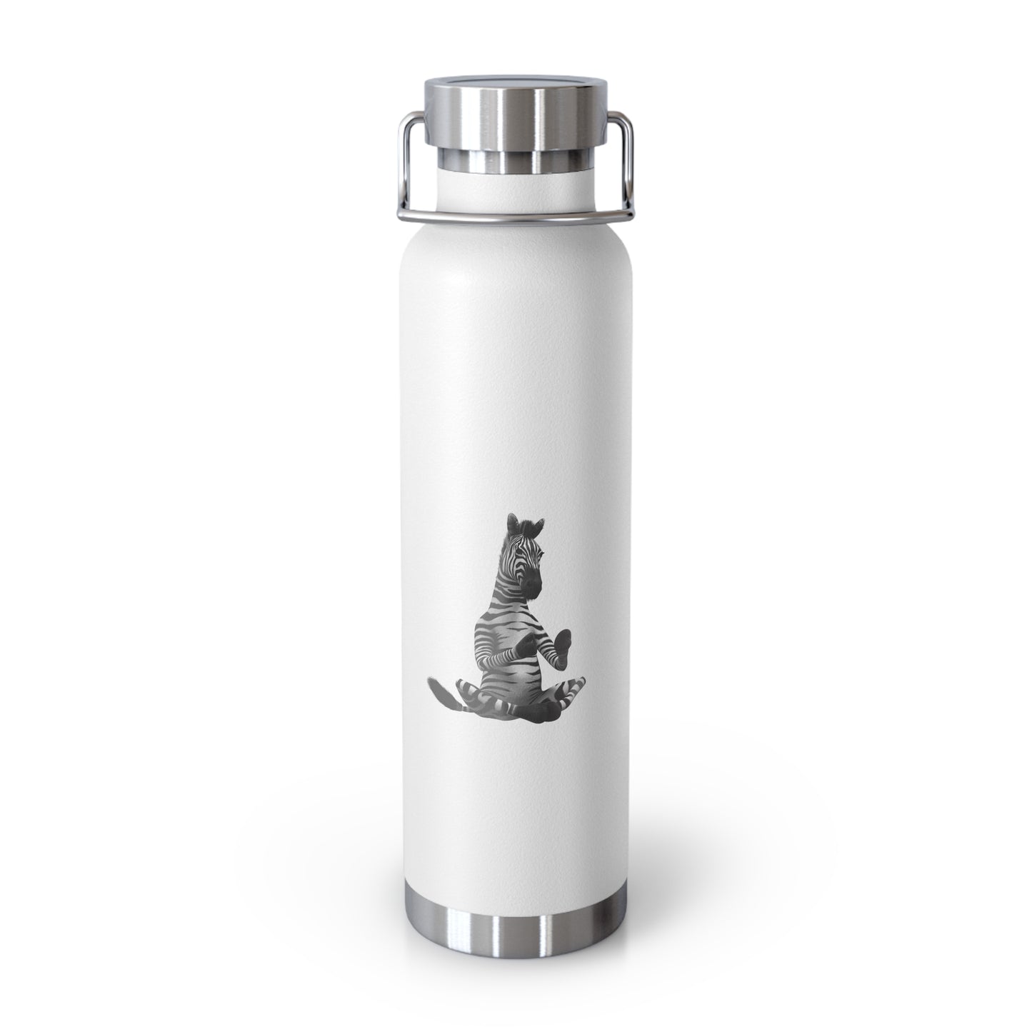 Copper Vacuum Insulated Bottle, 22oz - Zebra Pose