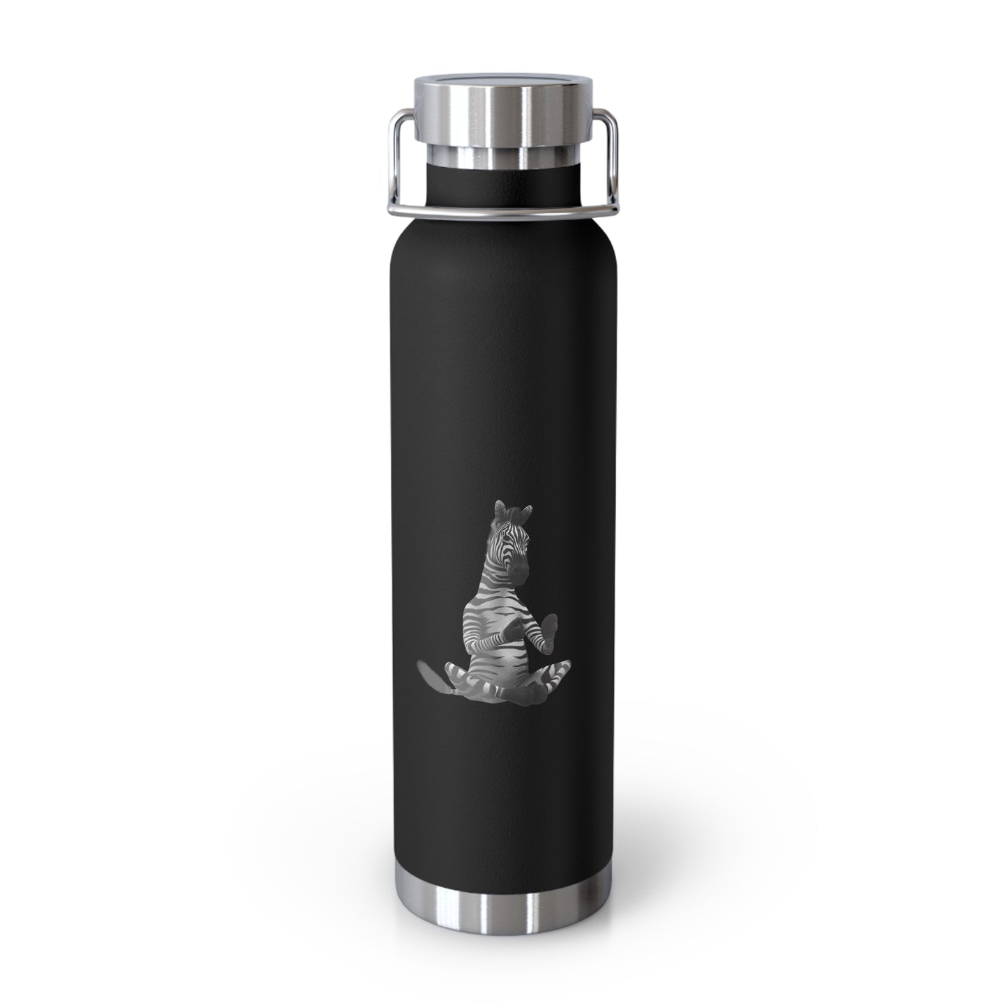 Copper Vacuum Insulated Bottle, 22oz - Zebra Pose