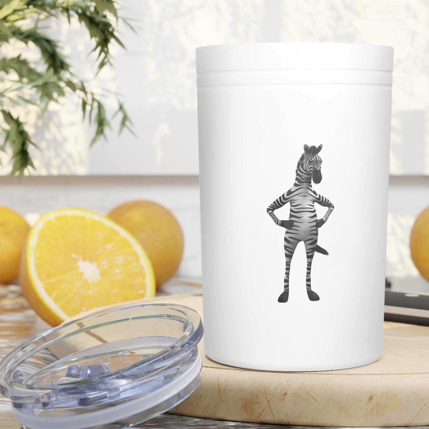 Vacuum Insulated Tumbler, 11oz - Zebra Pose