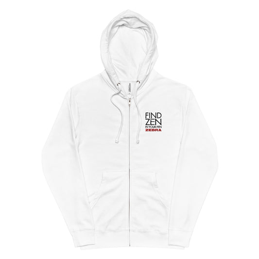 Unisex Fleece Zip Up Hoodie